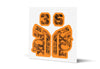 36 Factory Gloss Decals - Orange Lowers