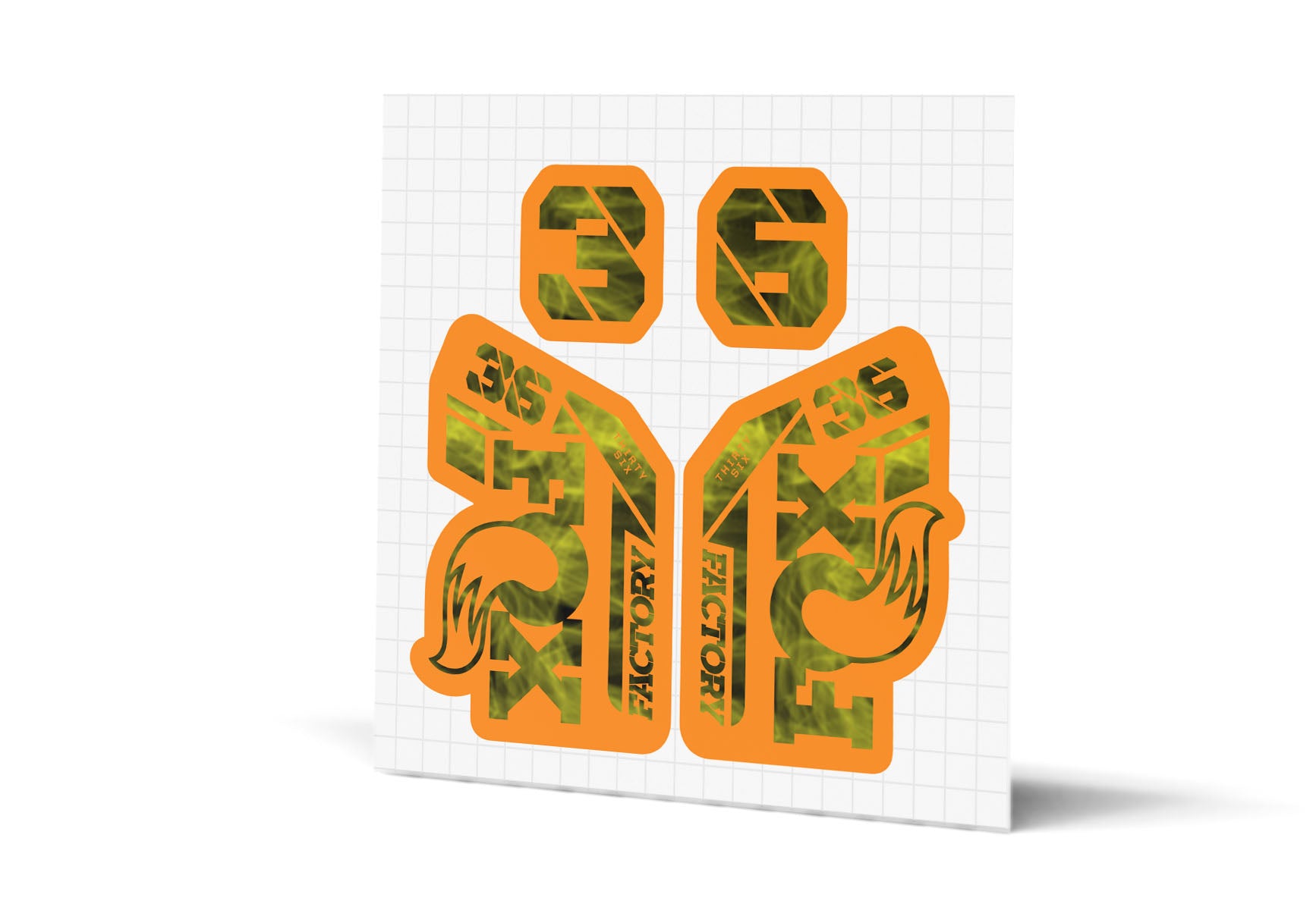 36 Factory Gloss Decals - Orange Lowers