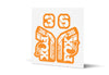 36 Factory Gloss Decals - Orange Lowers