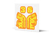 36 Factory Gloss Decals - Orange Lowers