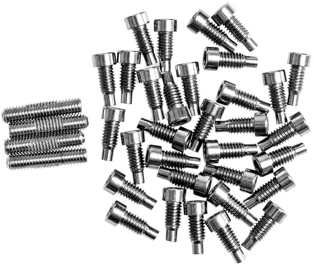 Kit Goupilles Pédale Spank Spike/Oozy/Spoon - Broches Longues Arrière, Courtes Avant - Meilleure Adhérence Et Durabilité - Pour VTT
