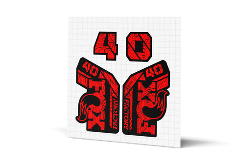 40 Factory Gloss Decals - Black Lowers