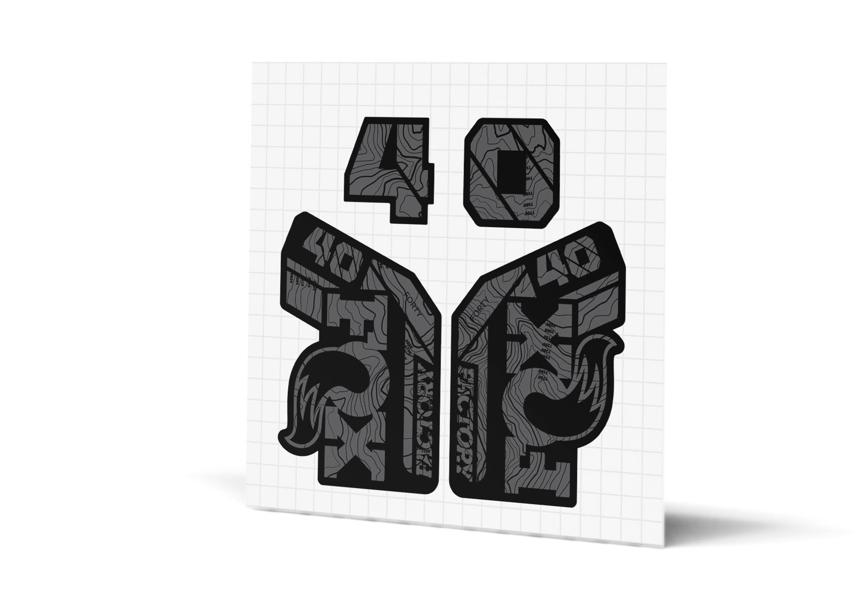 40 Factory Gloss Decals - Black Lowers