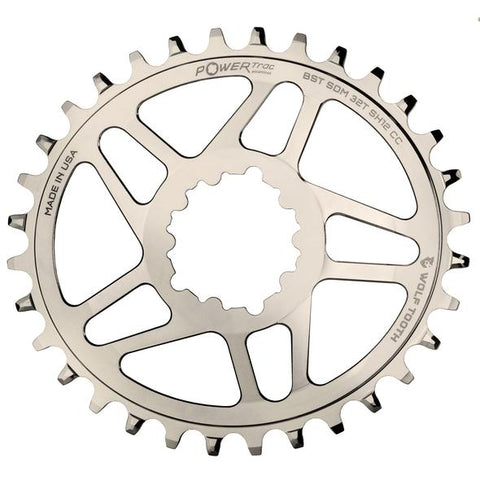 SRAM Direct Mount 32T Powertrac Elliptical Boost Chainring for Shimano Hyperglide+ Chains