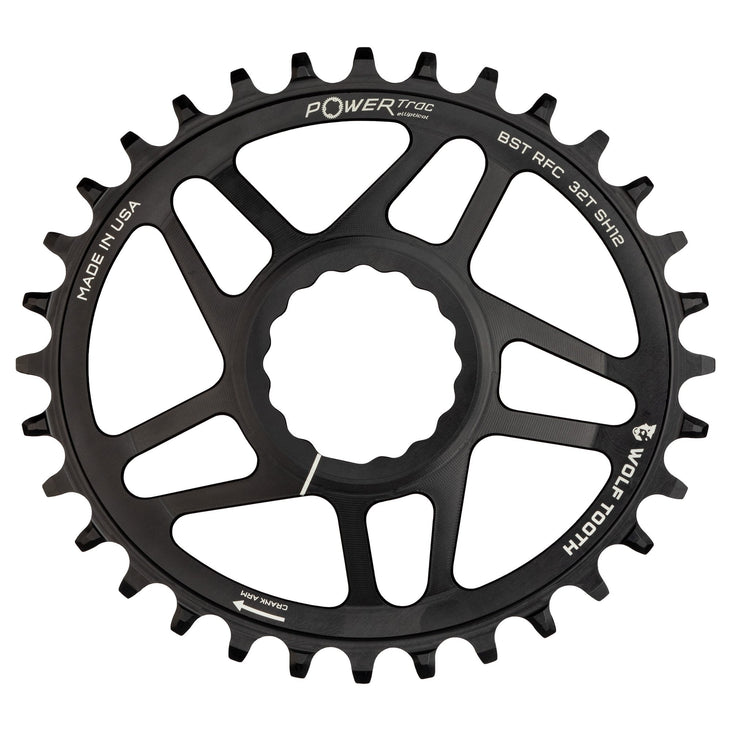 Powertrac Elliptical Chainring for Cinch DM / Shimano 12sp