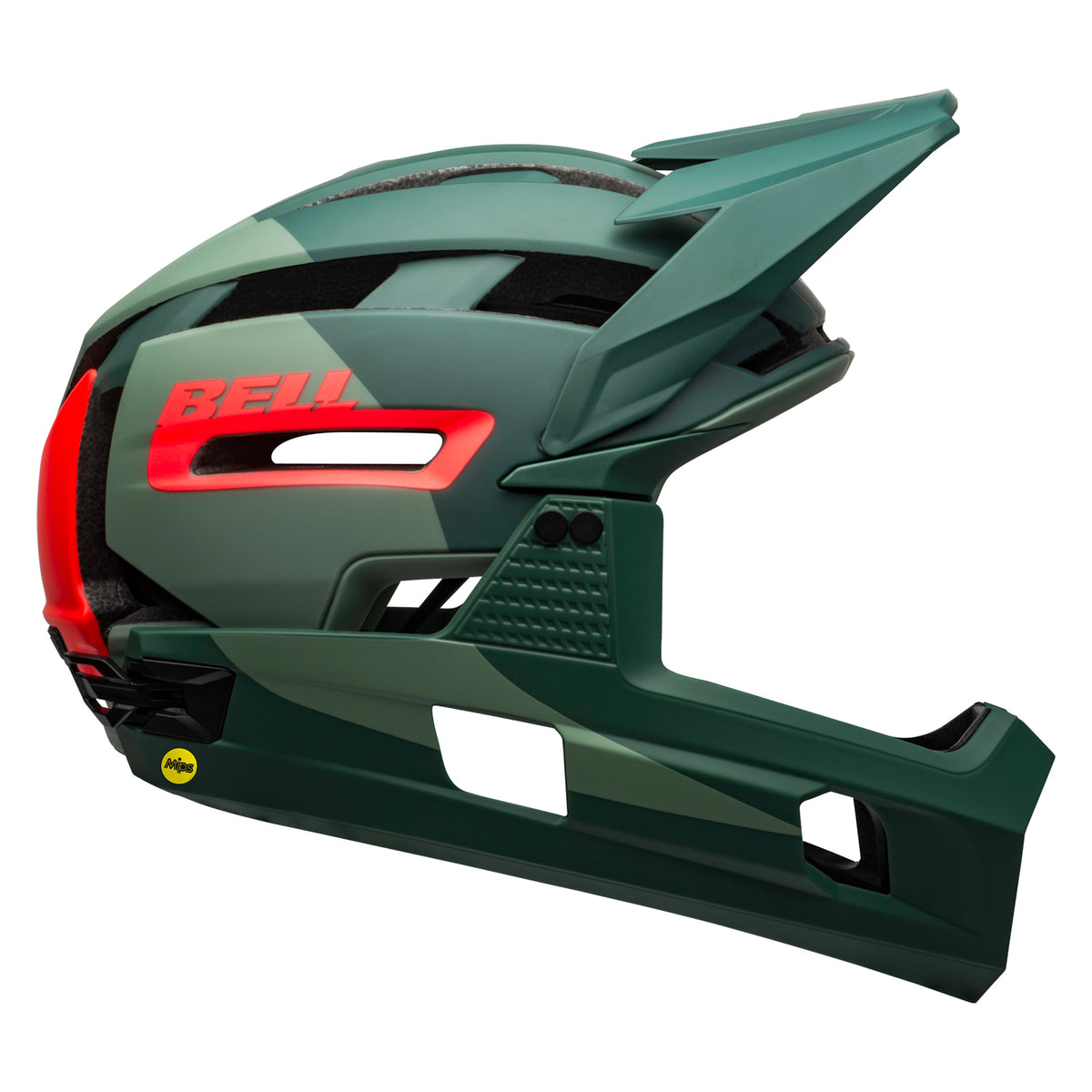 Bell Super Air R MIPS Helmet Matte/Gloss Green/Infrared, L