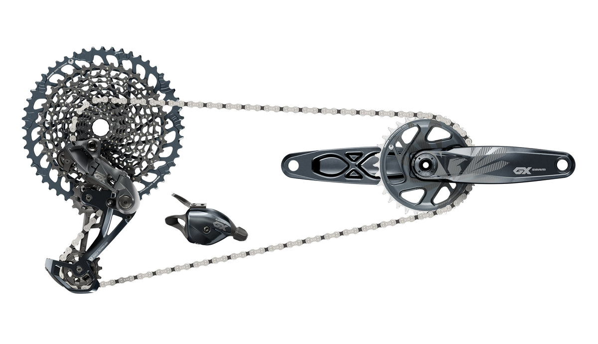 SRAM Fahrradkurbel Kurbelgarnitur GX Eagle DUB 165mm o.DUB-Lager,lunar