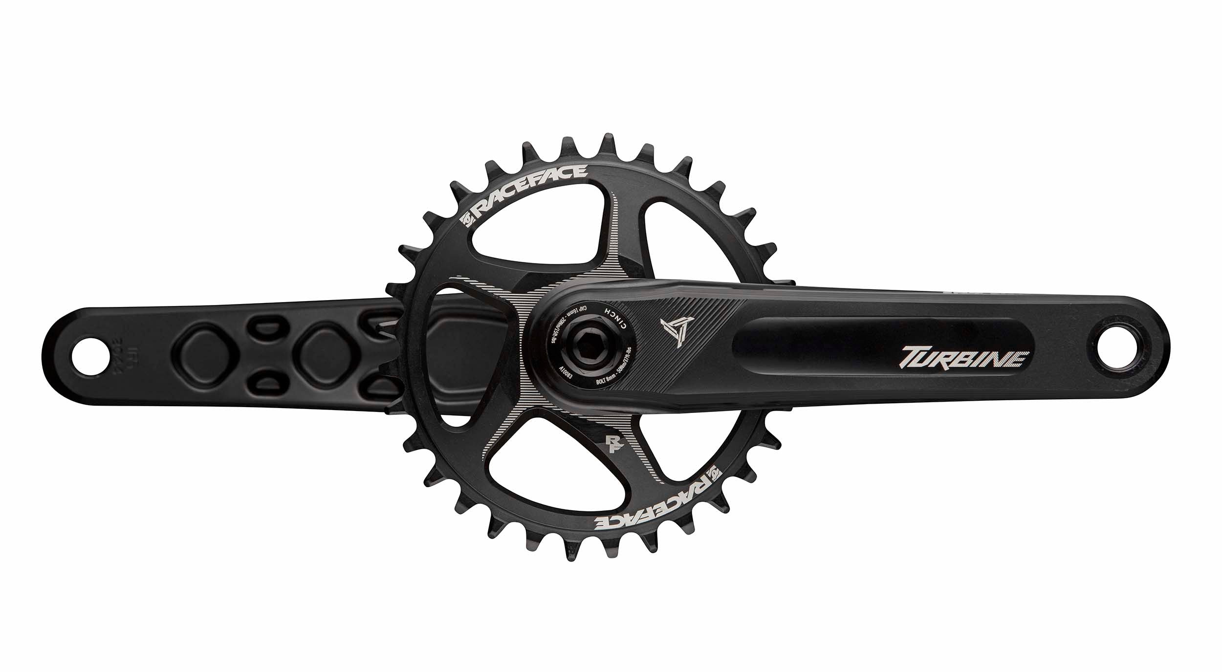 Turbine Cinch 136mm Spindle (52/55mm Chainline) Crankset