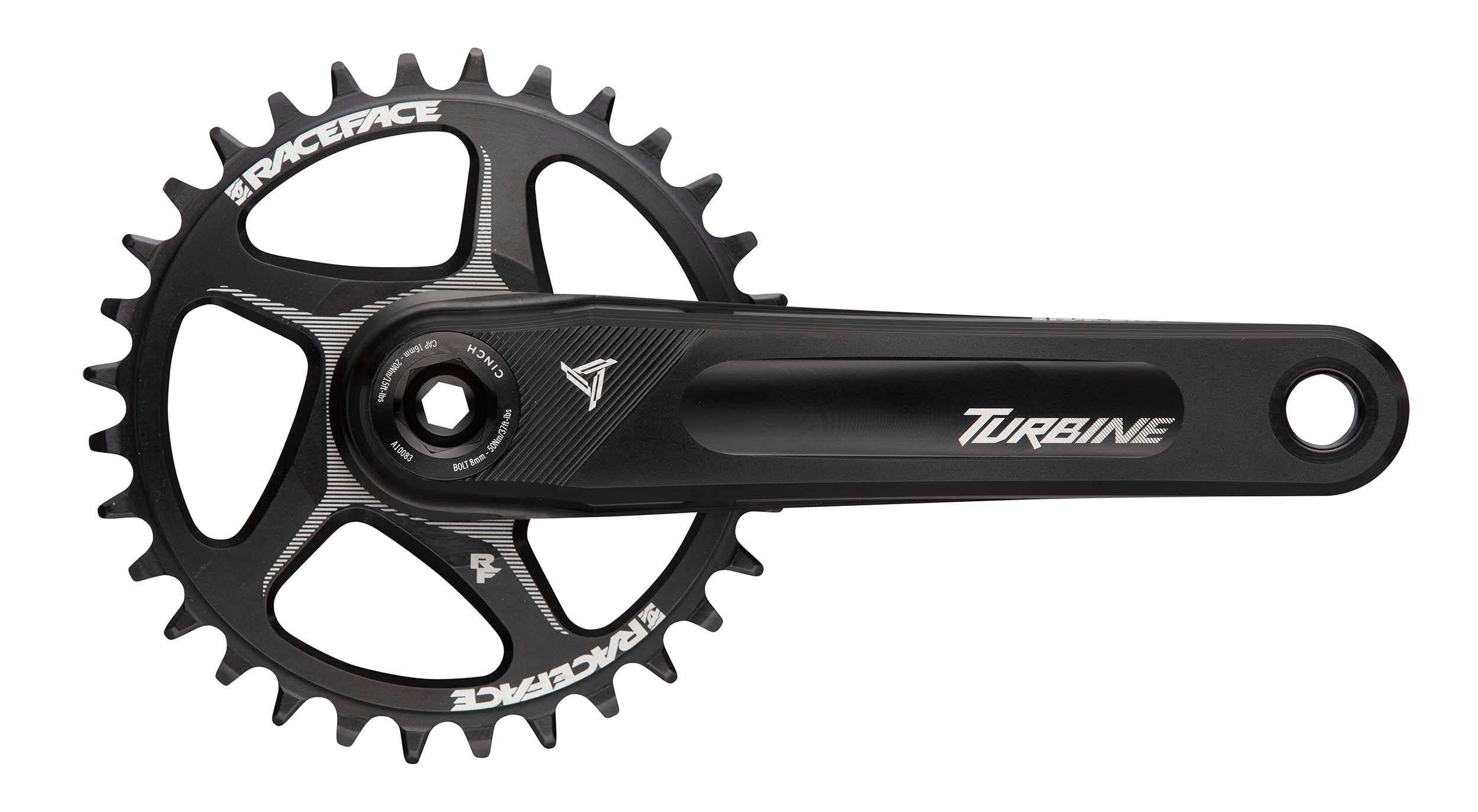 Turbine Cinch 136mm Spindle (52/55mm Chainline) Crankset
