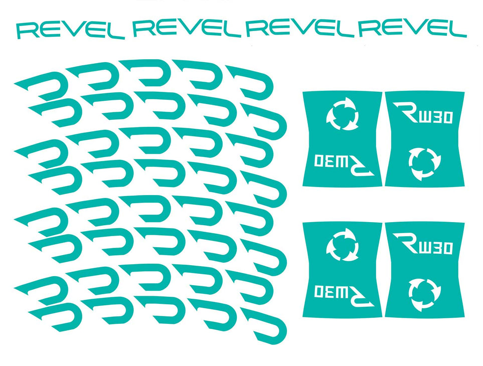 RW30 27.5" Die Cut Decal Kit - Gloss Finish